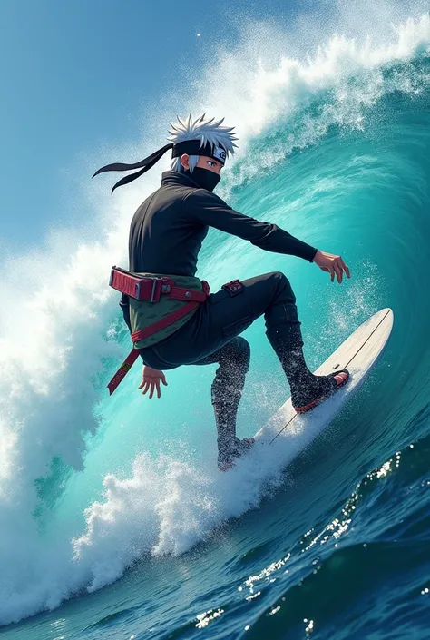 Kakashi Hatake surfando 