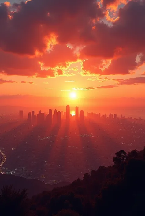 Sunset in Los Angeles 