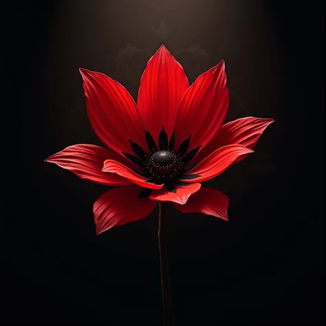 Egyptian red black flower
Dark background