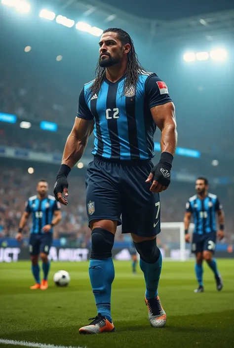 Finally roman reigns is joined as a football player in Argentina 