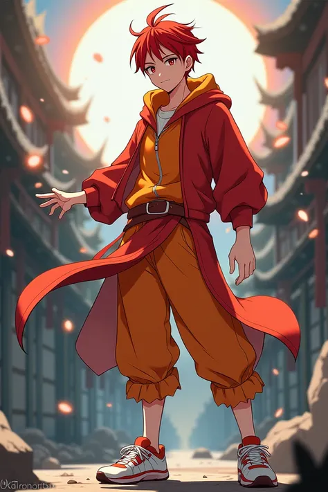  Imagine an anime-style image of Kaisen jujutsu of a new wizard jujutsu

Description :

Name:  Gabriel

Personality :  Playful and comedian but after the shooting arc in Tokyo  ( a bow that I invented myself )  it has a serious and cold personality after t...