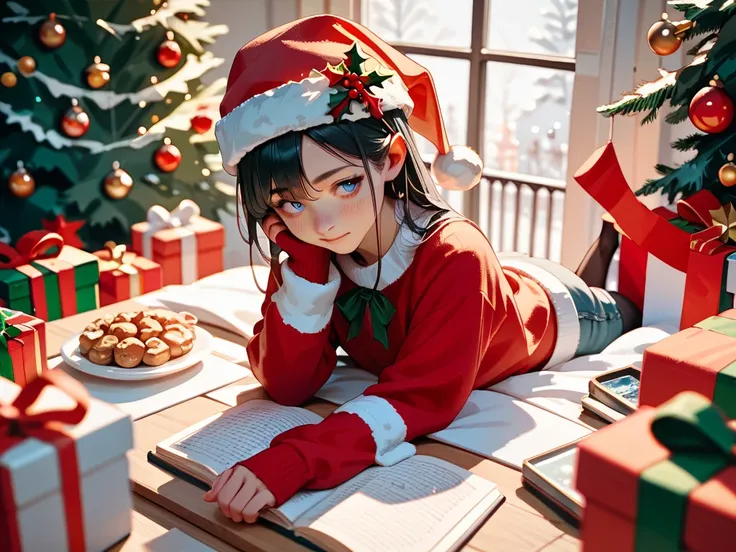 Christmas celebration drawing teaches anime to many adults