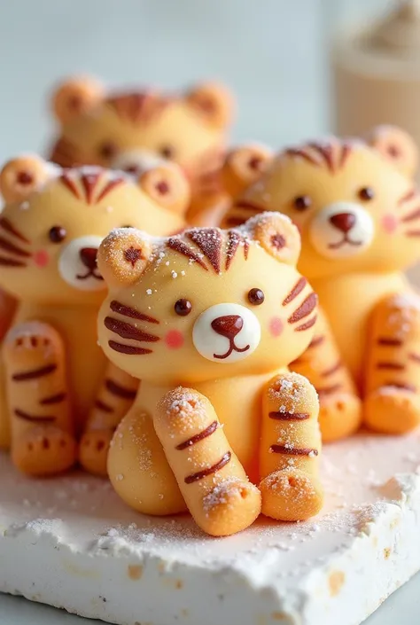  high quality pictures , クリスマスツリーの形をしたTigerのビスケット, Sweet Desserts ,  Christmas theme ,  Cute Atmosphere ,  Colorful Biscuits ,  bright colors ,  Food Photography  ,Tiger