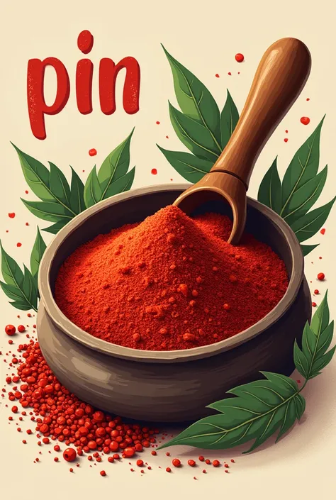 Créer pour moi une étiquette pour piment en poudre 