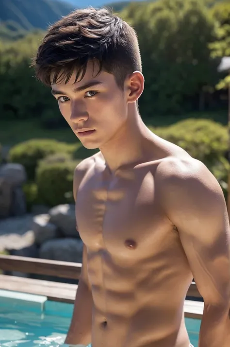 Shirtless  Fionn Ilia Cumhaill, a 18-year-old boy, plays the main character in the movie "Illya." Okazaki Fionn Kotaro, a 18-year-old boy, is the most talented super athlete fighter of his age, with refreshing short hair and good-looking. A well-trained, s...