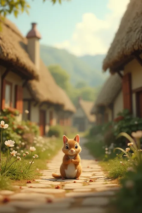 There lived a small animal in a village