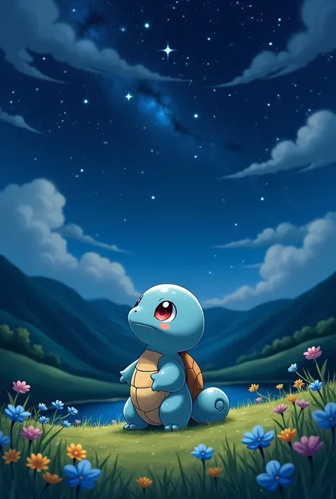 Pokémon Squirtle、Ill look up at the night sky