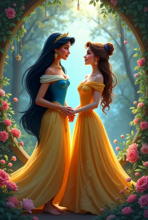 Princess Jasmine and Princess Bella together 