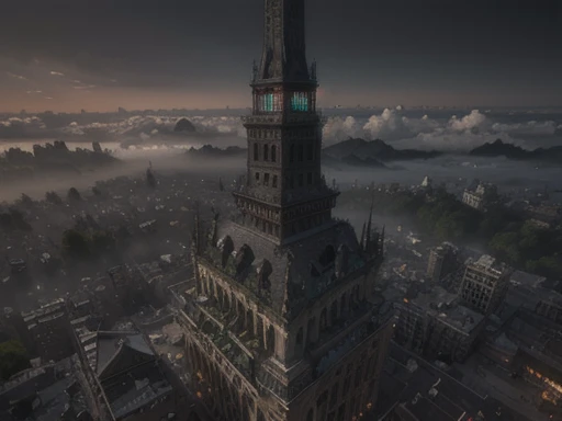 Black Mist,( Tower of Darkness,Helix Tower),(Intense Shadows:1.3),water vapor,( horror style ),(curse:1.3),(soul:1.3),(ultra  realistic  8k cg,  RAW photo,  top quality, masterpiece:1.2), high-resolution raw color photo , professional photos ,( realistic ,...