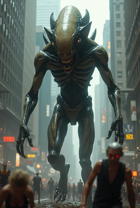 Alien killing people in New York 