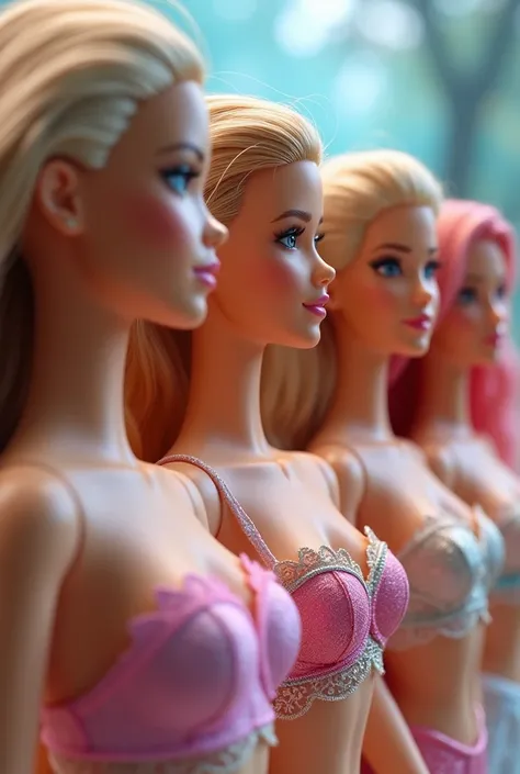 Barbie Dolls and Elena Disney Princess Bras 