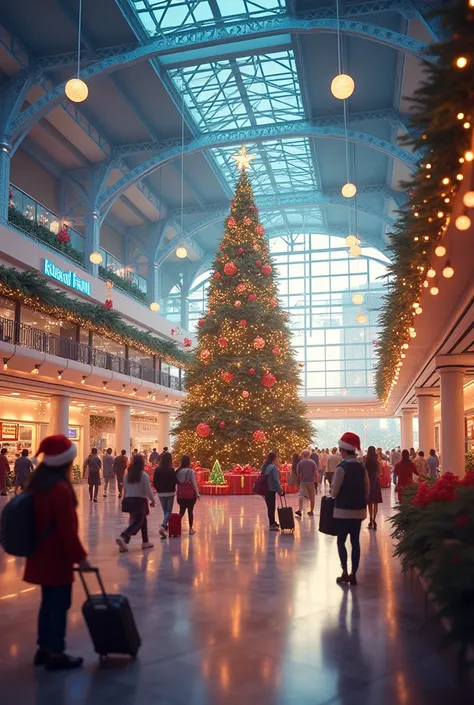 Merry Christmas theme at Kuala Lumpur international airport 