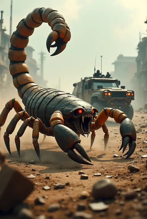 Scorpion and vehicle pic