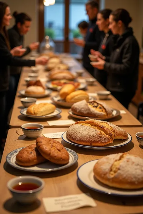 After the bakery visit people participate in a testing session where we they can sample a variety obviously baked go and bread a compound by local tea or coffee.