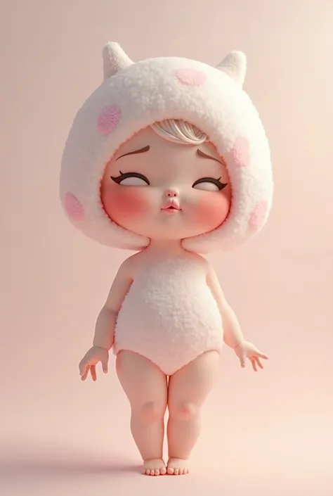 cute marshmallow girl with nice body