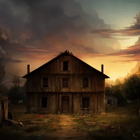 On the outskirts of a forgotten town, there stood a decrepit house shrouded in rumors.