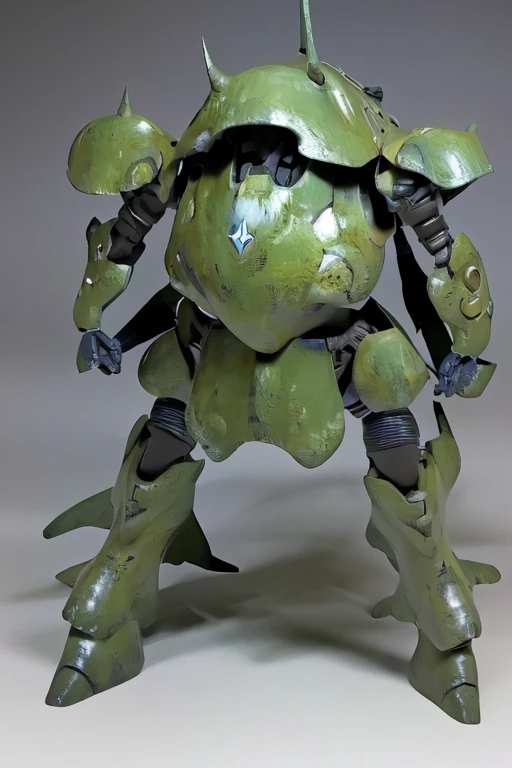 oil paint, blue glay body:1.3, Super Detail, high details, High quality, Best Quality, hight resolution, 1080p, digital camouflage scheme painted militaryrobot,super fine concept art,winged robot,solo,no human,no background,military,green armor,giant,multi...