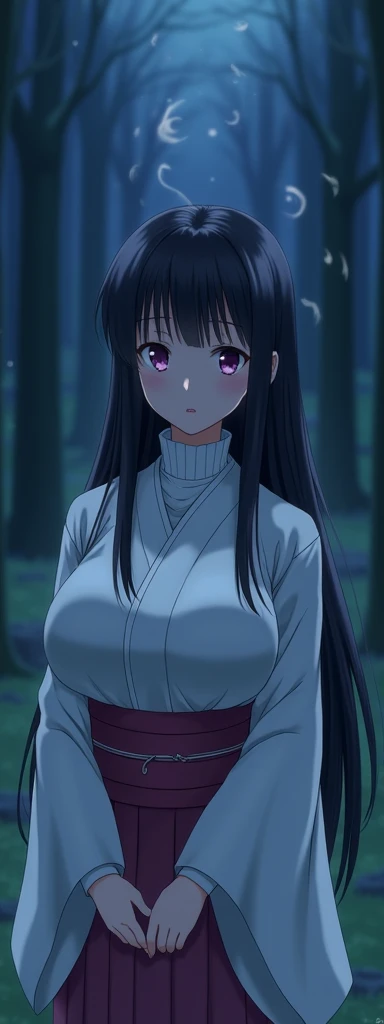 ((masterpiece)),  top quality, VERY DETAILED, masterpiece,  top quality, score_9, score_8_consolation, score_7_consolation, score_6_consolation, sauce_ Japanese cartoon movie, rating_apparent, 1 woman, (Alone:1.1),  huge boobs ,  long hair,  black hair ,  ...