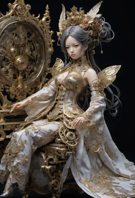 Machine doll by Sadamoto Yoshiyuki,  top quality, masterpiece,  Representative works ,  Official Art , professional, Ultra intricate detailed, 8k