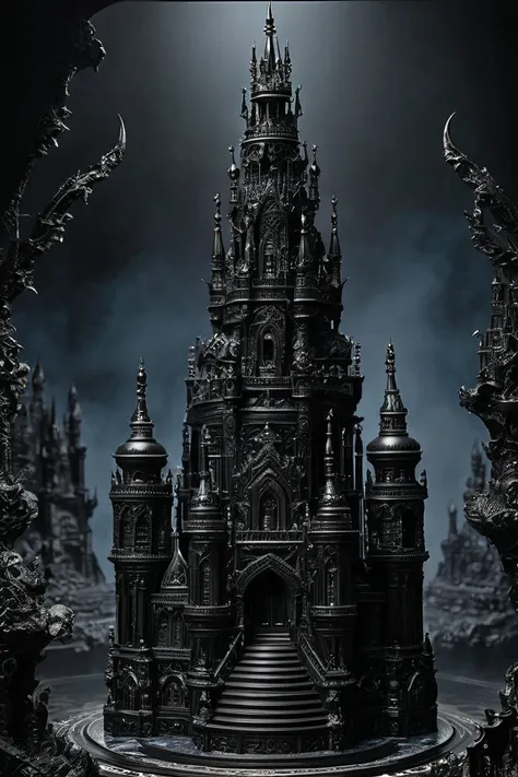 Dark black Tower, by mse.
best quality, masterpiece, intricate details, ultra-detailed