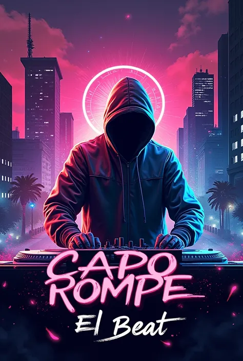 Create an album cover with the lyrics Capo Rompe El Beat 