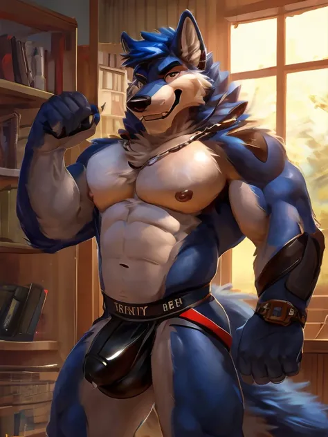 (1 gay boy, (dark wolf yiffy style,military uniform,in the armys military base accommodation ,yiffy art style)),(by yiffy,by chunie,by WagnerMutt),penis similar to furry dog,very intimidating appearance,looking at viewer,biceps,muscular pecs,protruding bre...