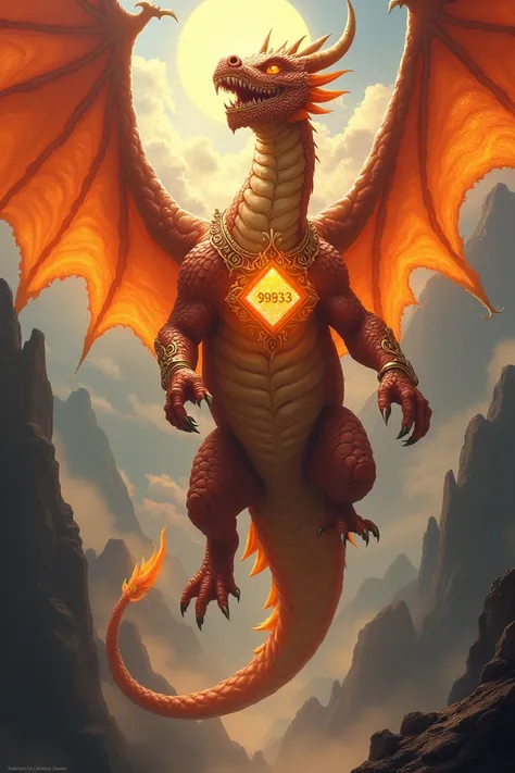 You can create a fire dragon with money and one diamond in the form of a pendant around your neck and add the numbers 9933