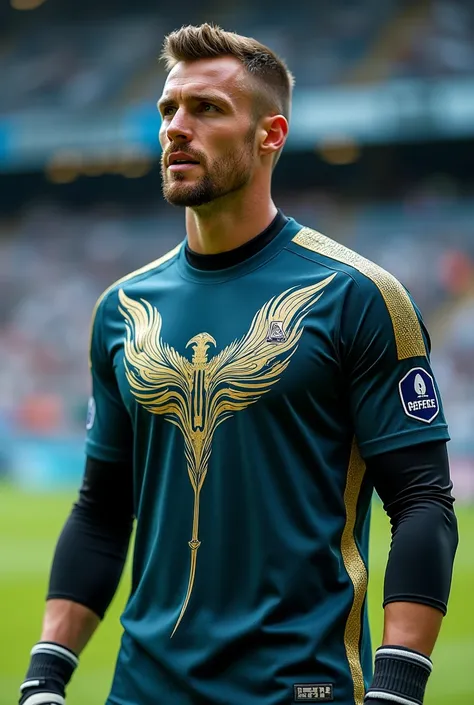 Soccer jersey for goalkeeper with a stingray 