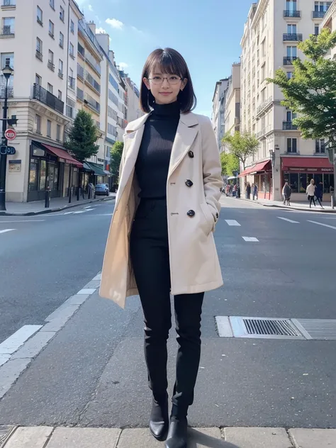 Photo of a beautiful woman standing on a street corner, (masterpiece:1.2, highest quality), (Realistic, photoRealistic:1.4), Beautiful illustrations, (Natural Side Lighting, Cinema Lighting), Written boundary depth, Beautiful thighs staring at the viewer, ...