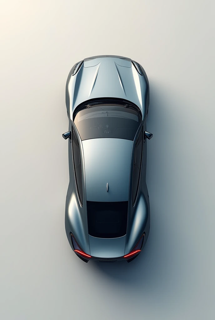 car top view, realistic, plain background