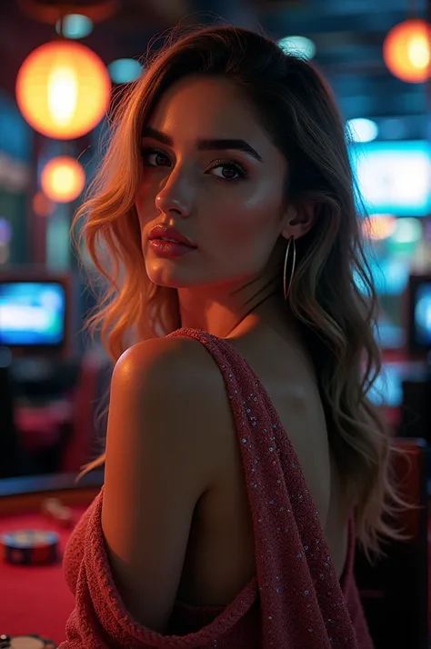 Create a image of a page name jaguar casino which includes 130% signup bonus,
$7 freeplay, 
100% regular bonus and payement method cashapp 
Post should include a hot girl 
and post should be attractive
Make me a image