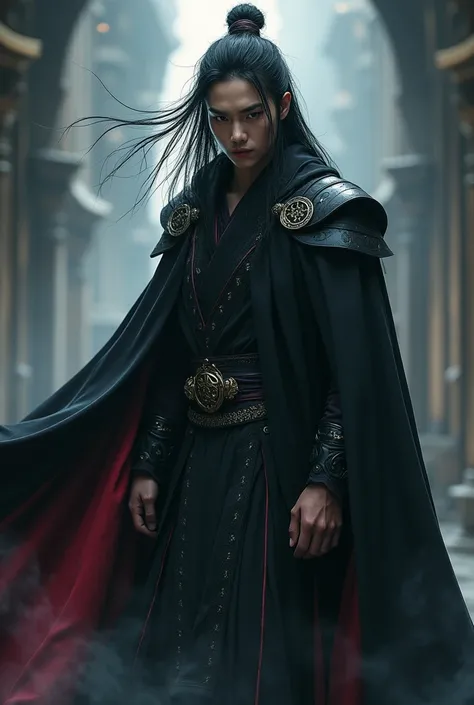 The Dark Sorceress:

The antagonist, who desires to control all the magic in the kingdom. Her actions drive the conflict, as she represents greed and the misuse of power. Should be handsome and young Korean man
