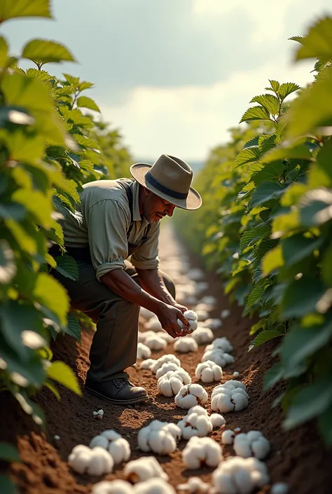 Person picking cotton