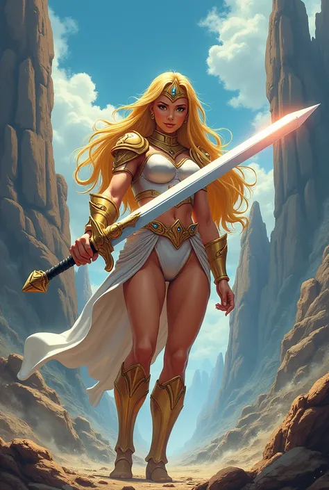 She-ra, with sword in hand 