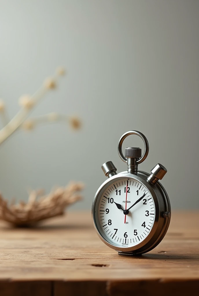 Create a kitchen stopwatch on a table