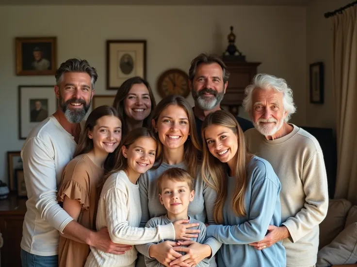 Carol in a family photo with her relatives