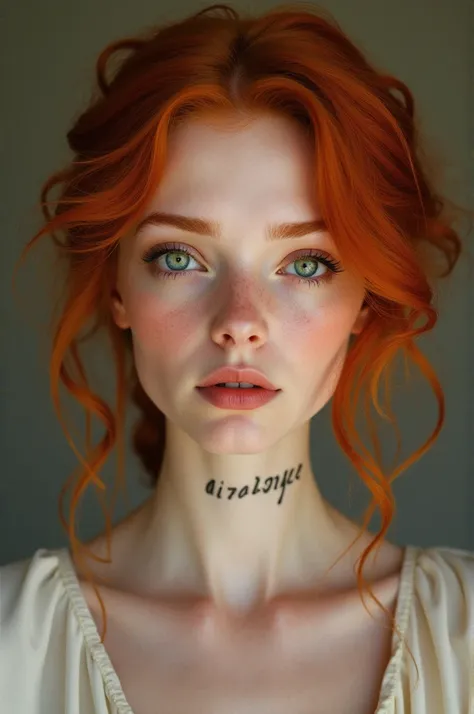 Redhead with a neckline 