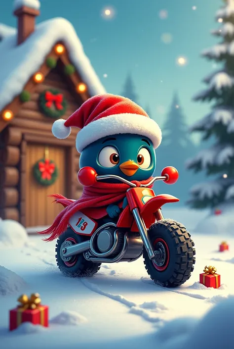 Create a Christmas card from the company PITBIKE24H 