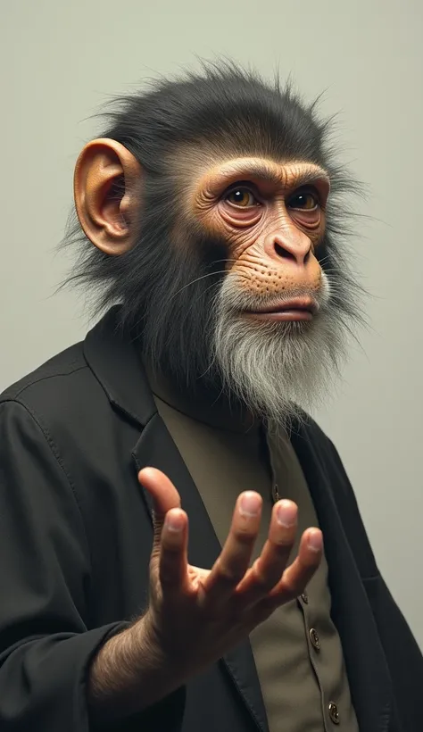 Put khameneiss face on a monkey body