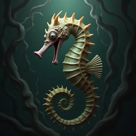 seahorse, creepy