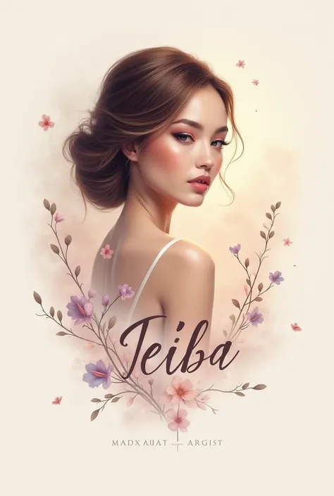 Makeup Artist logo with TEIBA ARTIST