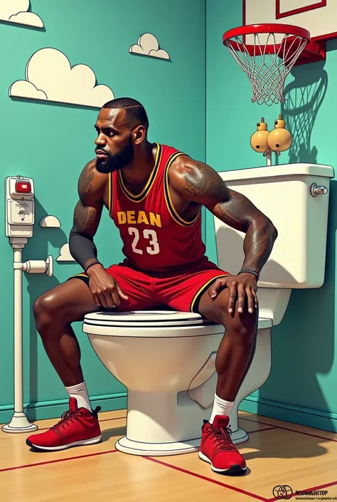 Skibidi toilet LeBron james
