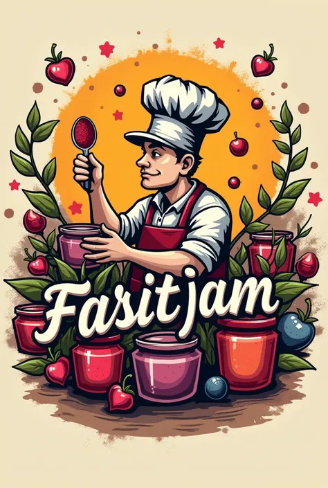 Artisanal Jam Entrepreneurship Logo with unique flavors 