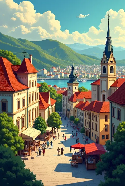 Hungary city poster 