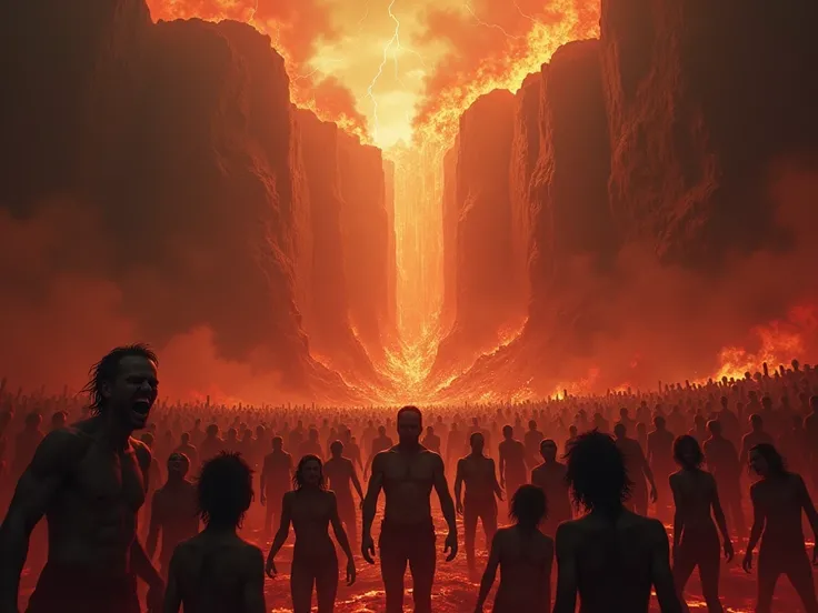 Representation of hell according to the Bible 