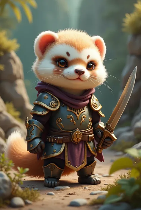 Cute ferret warrior reality
