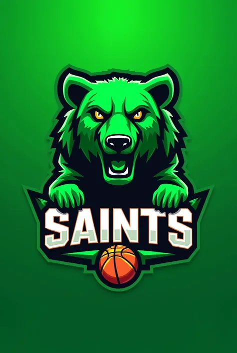 A profile picture that has the name Saints for basketball team and it’s green