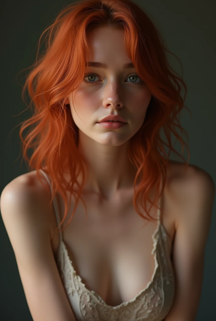 Skinny college photorealistic butt red hair petite full body seductive shy