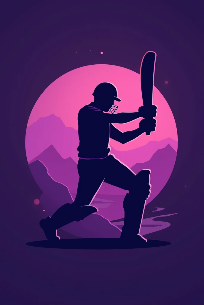 make me purple logo of cricket player