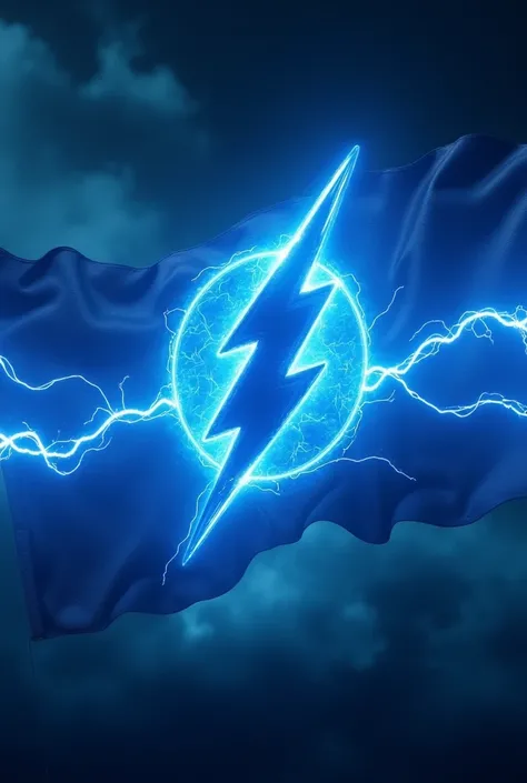 Make a background for a custom blue flag that reminds of the flash